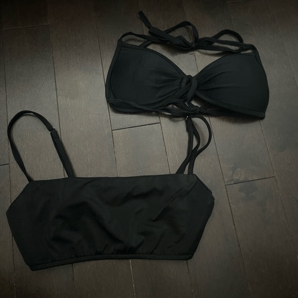 Two black bikini tops - Picture 1 of 1